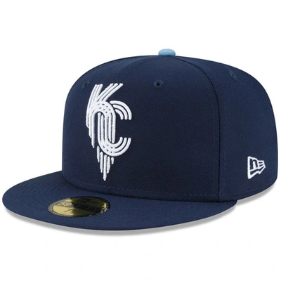 NEW ERA NEW ERA NAVY KANSAS CITY ROYALS 2022 CITY CONNECT 59FIFTY FITTED HAT