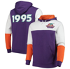Mitchell & Ness Men's  Purple Nba Hardwood Classics 1995 All-star Game Colorblock Fusion Pullover Hoo In Purple