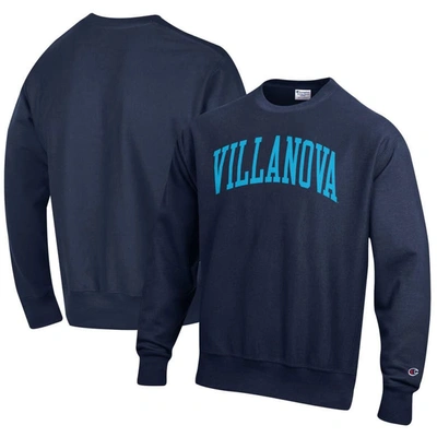 Champion Navy Villanova Wildcats Arch Reverse Weave Pullover Sweatshirt