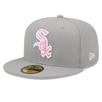New Era Men's  Gray Chicago White Sox 2022 Mother's Day On-field 59fifty Fitted Hat