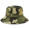 NEW ERA NEW ERA CAMO BOSTON RED SOX 2022 ARMED FORCES DAY BUCKET HAT