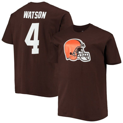 Fanatics Men's  Deshaun Watson Brown Cleveland Browns Big And Tall Player Name And Number T-shirt