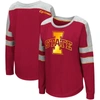 COLOSSEUM COLOSSEUM CRIMSON IOWA STATE CYCLONES TREY DOLMAN LONG SLEEVE T-SHIRT