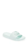 Michael Michael Kors Gilmore Slide Sandal In Blue Glass