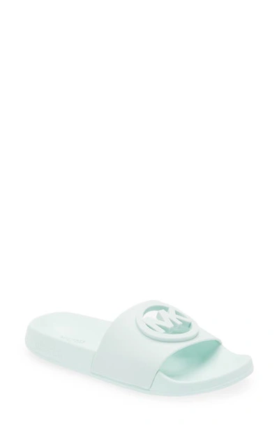 Michael Michael Kors Gilmore Slide Sandal In Blue Glass