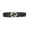 Gucci Reversible  Signature Belt In Nero