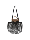 Longchamp Le Pliage Filet L Bag In Black  
