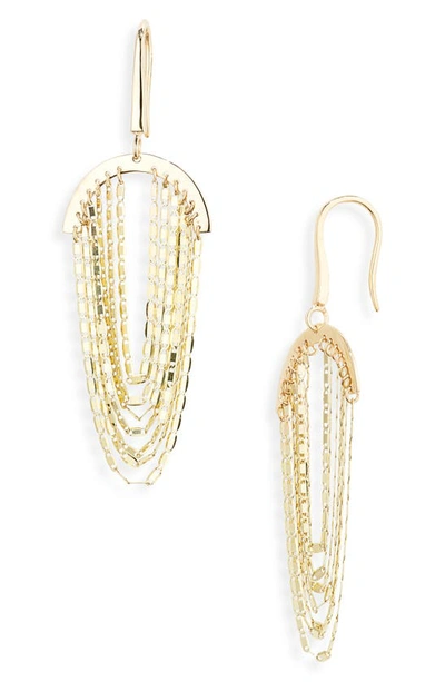 Lana Jewelry Nude Fringe Drop Earrings In Yellow