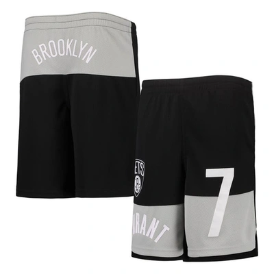 OUTERSTUFF YOUTH KEVIN DURANT BLACK BROOKLYN NETS PANDEMONIUM NAME & NUMBER SHORTS