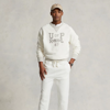 Ralph Lauren Garment-dyed Fleece Sweatpant In Deckwash White