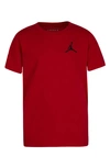 Jordan Boys' Jumpman Air Embroidered Tee - Big Kid In Gym Red