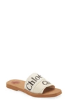 CHLOÉ CHLOÉ WOODY LOGO SLIDE SANDAL