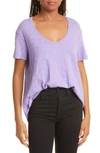 Atm Anthony Thomas Melillo Slub Jersey Boyfriend Tee In Iris