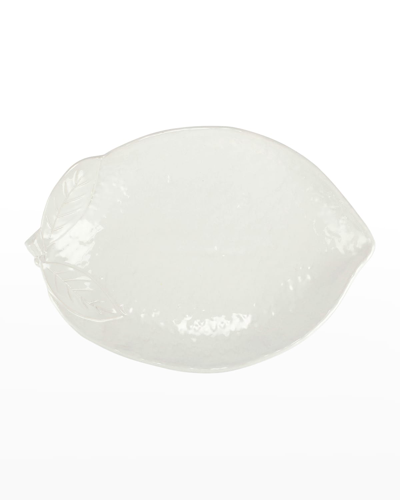 Vietri Limoni White Figural Platter
