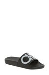 FERRAGAMO GROOVE LOGO SLIDE SANDAL,0654674