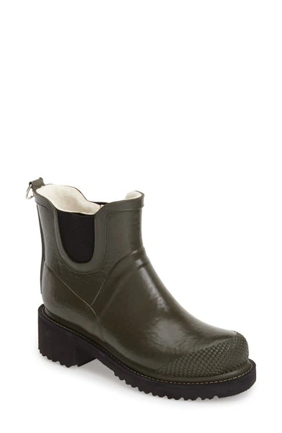 Ilse Jacobsen 'rub 47' Short Waterproof Rain Boot In Army