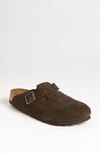 Birkenstock 'boston' Soft Footbed Clog (women) In Mocha Suede