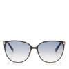 JIMMY CHOO POSIE Grey and Gold Framed Sunglasses with Glitter Detail