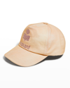 ISABEL MARANT TYRON LOGO COTTON BASEBALL CAP