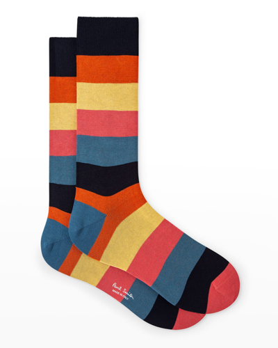 Paul Smith Men's Artist Stripe Socks In 96
