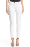 St John St. John Collection St. John Sport Collection Bardot Slim Capri Jeans In Bianco