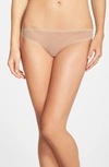 On Gossamer Gossamer Mesh Hip Bikini In Mocha