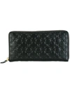 Comme Des Garçons Embossed Elongated Wallet In Black