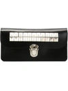 Comme Des Garçons Studded Leather Wallet In Black
