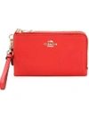 COACH zipped wristlet,LEATHER0%