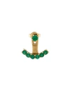 ANITA KO 18KT GOLD AND EMERALD EAR JACKET EARRING,AKEJEMYG11678091