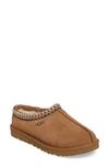 Ugg Tasman Mens Suede Slip On Sheepskin Slippers In Chestnut