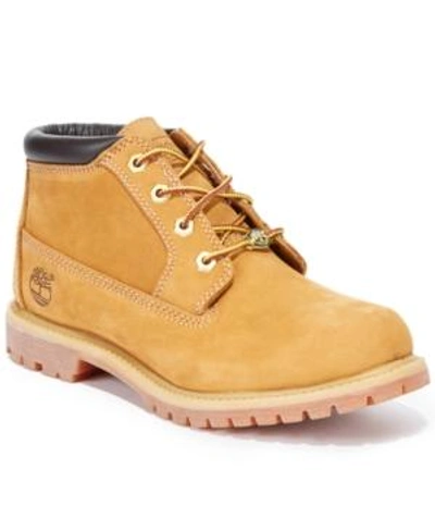 Timberland Women's Nellie Lace Up Utility Waterproof Lug Sole Boots From Finish Line In Wheat