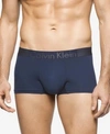 Calvin Klein Iron Strength Low Rise Trunks In Blue Shadow