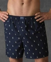 Polo Ralph Lauren Men's Allover Pony Woven Boxers In Navy