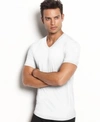 Calvin Klein Men's Stretch Cotton V-neck Undershirt 2-pack In White
