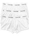 Calvin Klein 3-pack Stretch Cotton Low Rise Trunks In White
