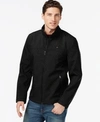 Tommy Hilfiger Soft-shell Classic Zip-front Jacket In Black