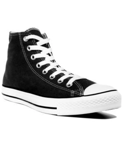 Converse Men's Chuck Taylor Hi Top Casual Sneakers From Finish Line In Black