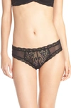 Natori Feathers Low-rise Sheer Hipster Underwear Lingerie 753023 In Black