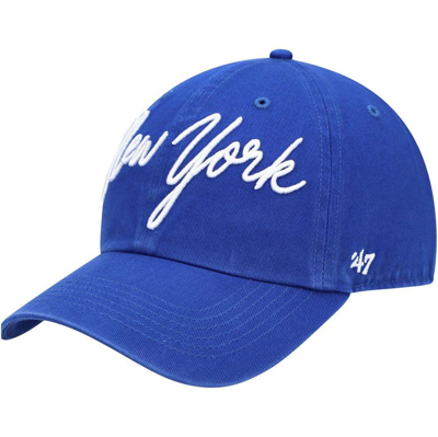 47 ' Royal New York Giants Vocal Clean Up Adjustable Hat