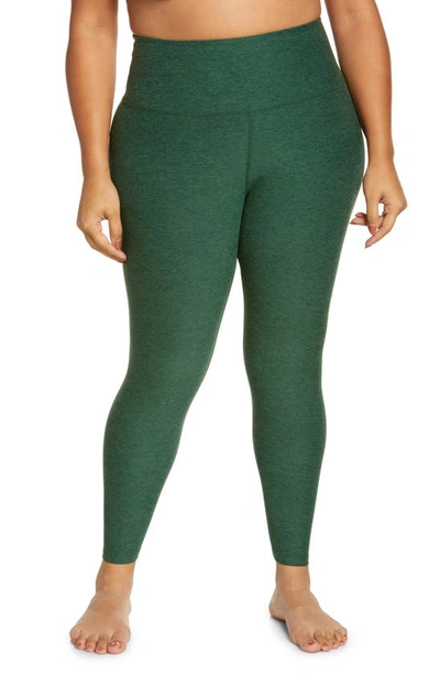 Beyond Yoga High Waist Midi Leggings In Vetiver Green-pine