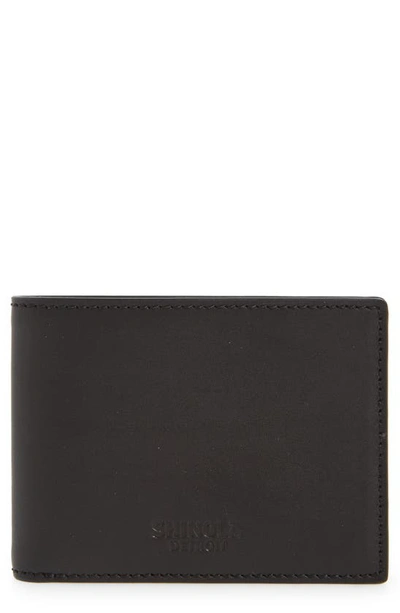Shinola Slim Bifold Wallet In Black