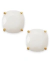 Kate Spade Small Square Stud Earrings In White