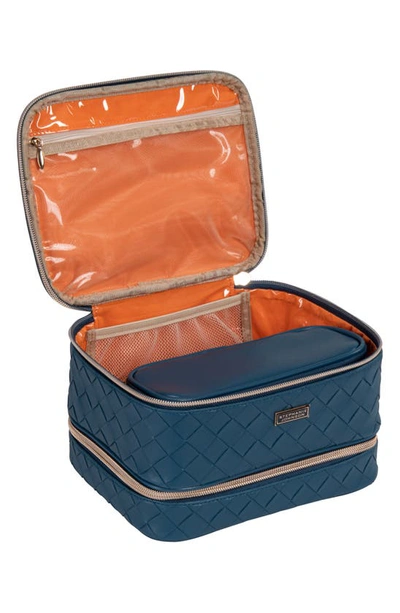 Stephanie Johnson Belize Stellar Blue Jenny Train Cosmetics Case