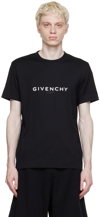 Givenchy Logo Print Cotton T-shirt In 001 Black