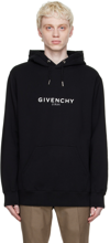Givenchy Logo-embroidered Classic-fit Cotton-jersey Hoody In Black