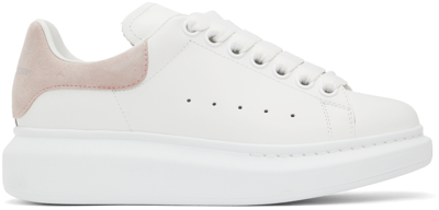 Alexander Mcqueen White And Pink Oversized Sneakers In Grey