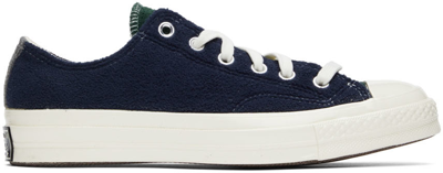 Converse Navy Renew Chuck 70 Sneakers In Black/blue/green
