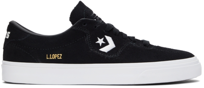 Converse Black Louie Lopez Pro Sneakers In Black/black/white