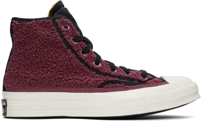 Converse Purple Cozy Utility Chuck 70 Sneakers In Shadowberry/black/eg